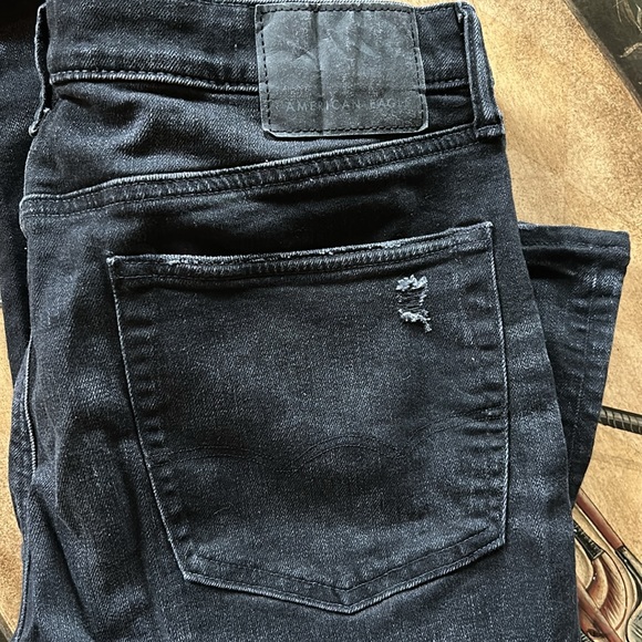 American Eagle Airflex black jeans 34x33 - Picture 5 of 5